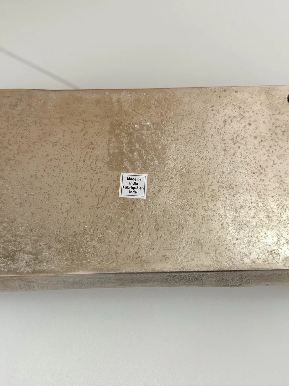 Decorative Branch Handle Vanity Tabletop Tray Gold Silver Floral Decor 11ʼʼ